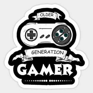 Video Older Generation Gamer Sticker